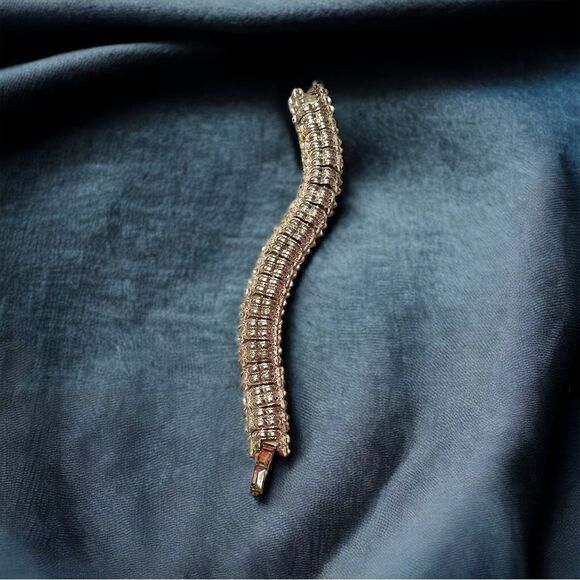 Vintage STAR Silver Tone Link Bracelet - Picture 1 of 5